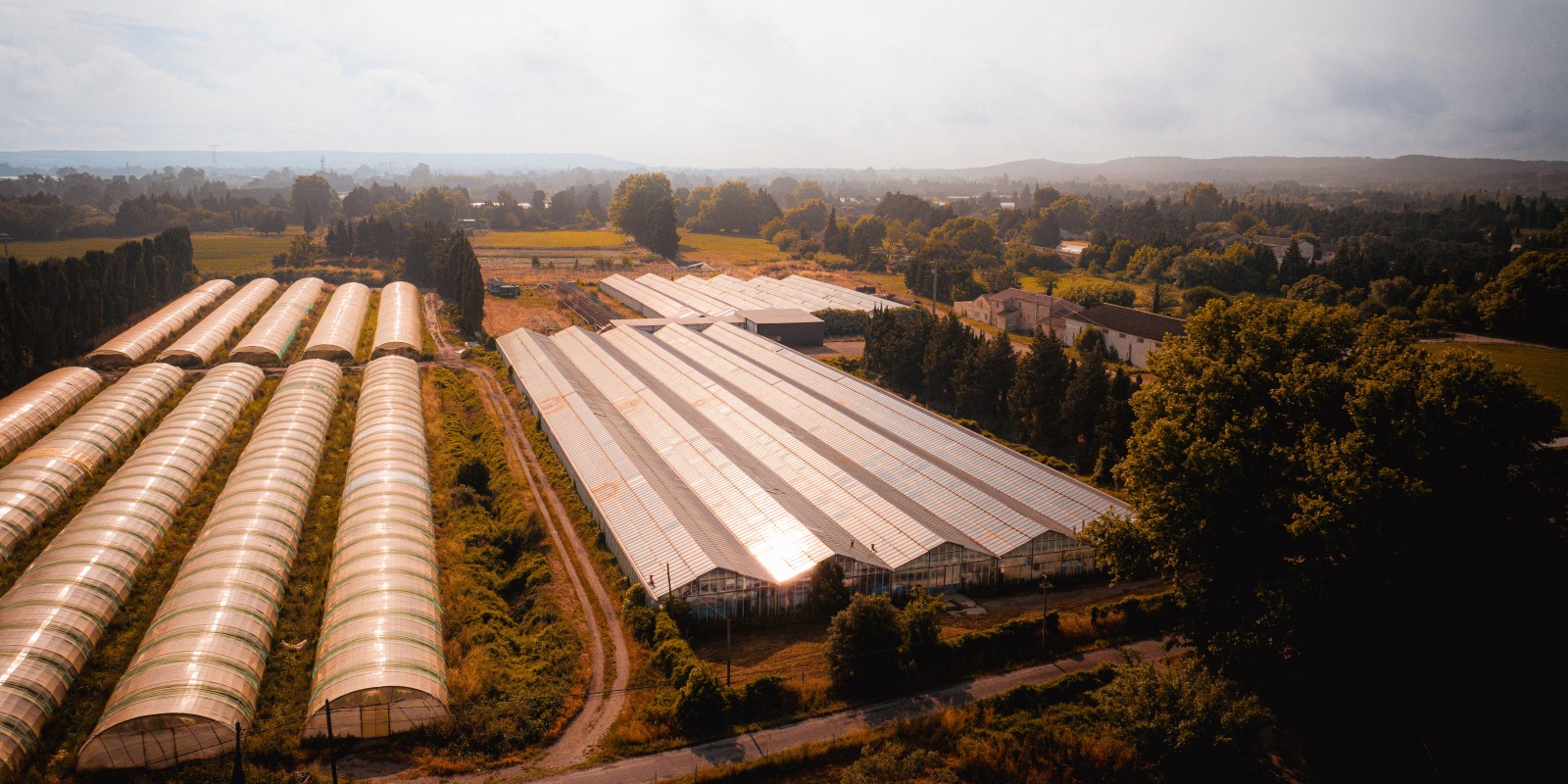 vue drone de la ferme Solis Culturae des Confines — juin 2025