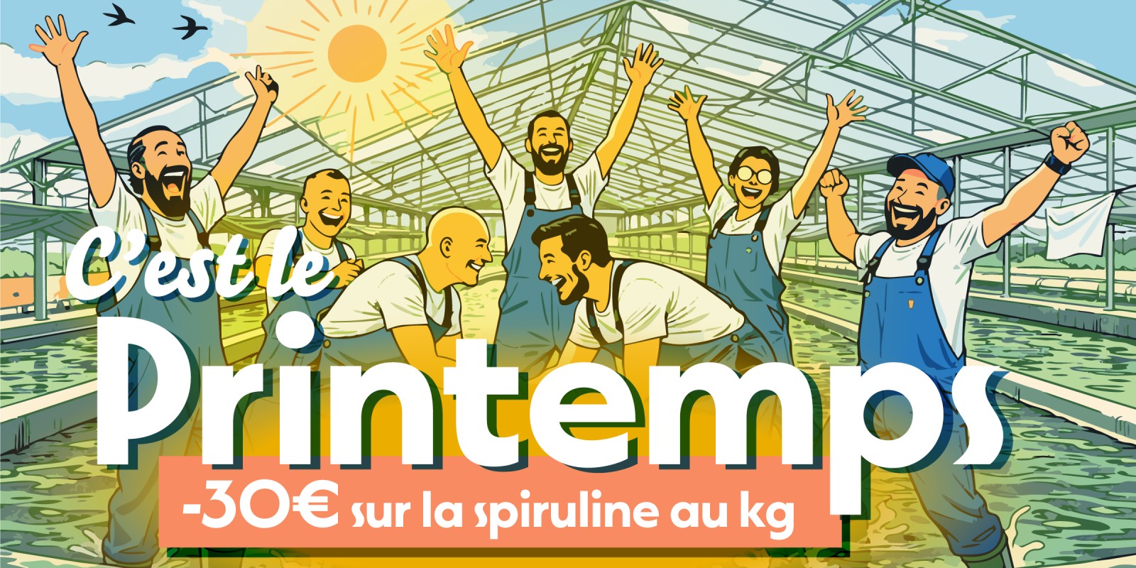 Offre de printemps 2026 sur la spiruline