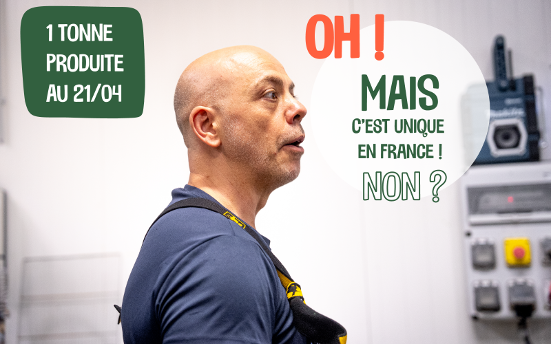 1ere tonne de spiruline produite en 2026, un spirulinier stupéfait