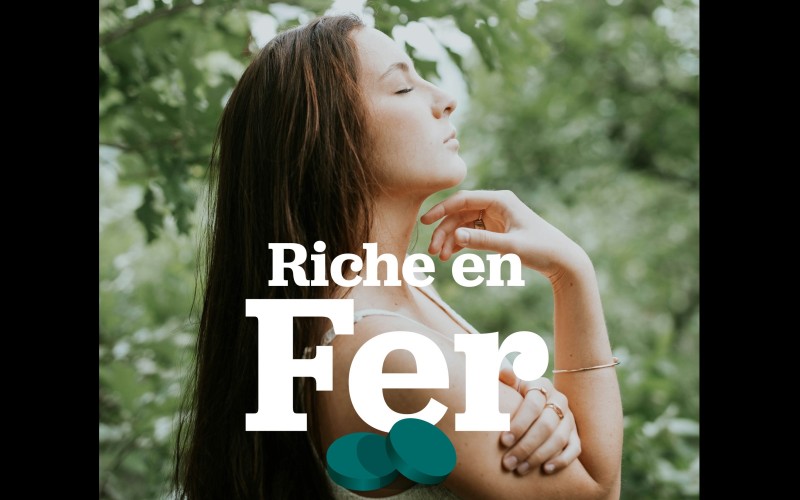 Jeune femme illustrant que la spiruline est riche en fer