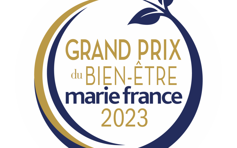 Logo Grand prix du bien-être 2023 du magazine Marie France