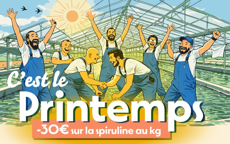 Offre de printemps 2026 sur la spiruline