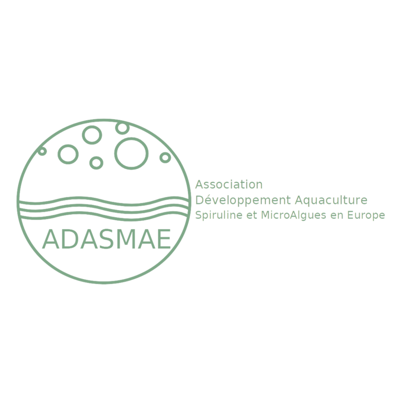Logo ADASMAE : Association de Développement Aquaculture Spiruline et Micro-Algues en Europe