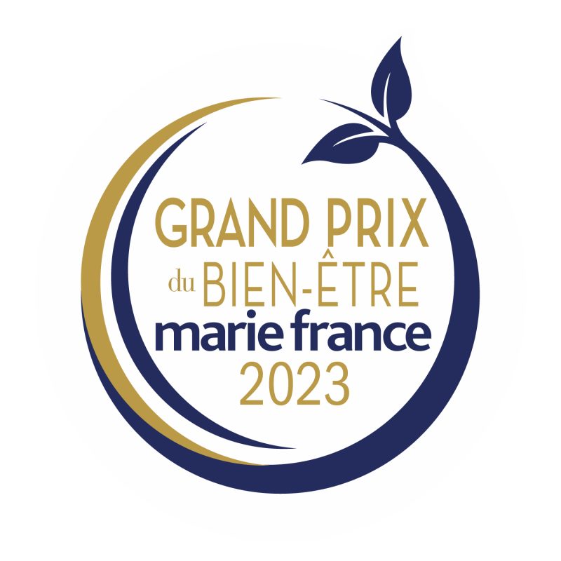 Logo Grand prix du bien-être 2023 du magazine Marie France
