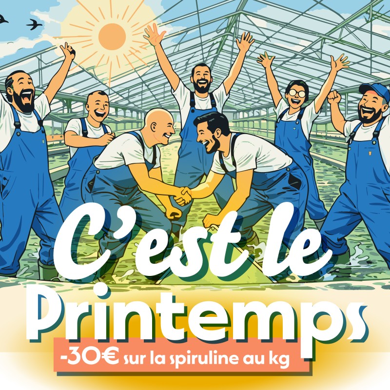 Offre de printemps 2026 sur la spiruline